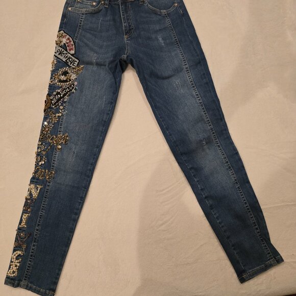 NICE ISTANBUL NWOT Denim Jeans - Size L (runs small) - Picture 2 of 6